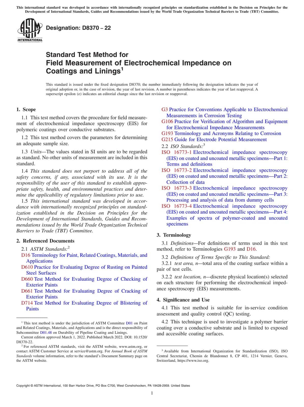 Первая страница стандарта ASTM D8370-22