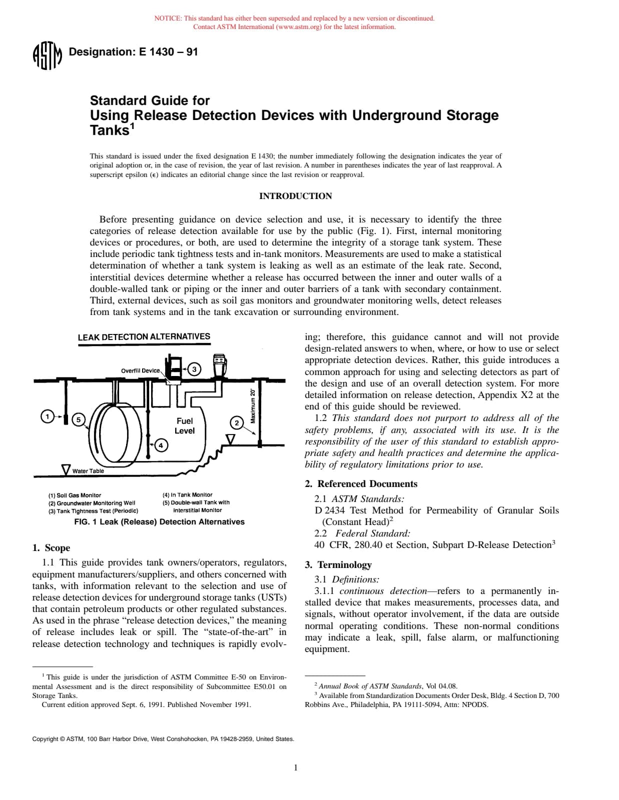 Первая страница стандарта ASTM E1430-91