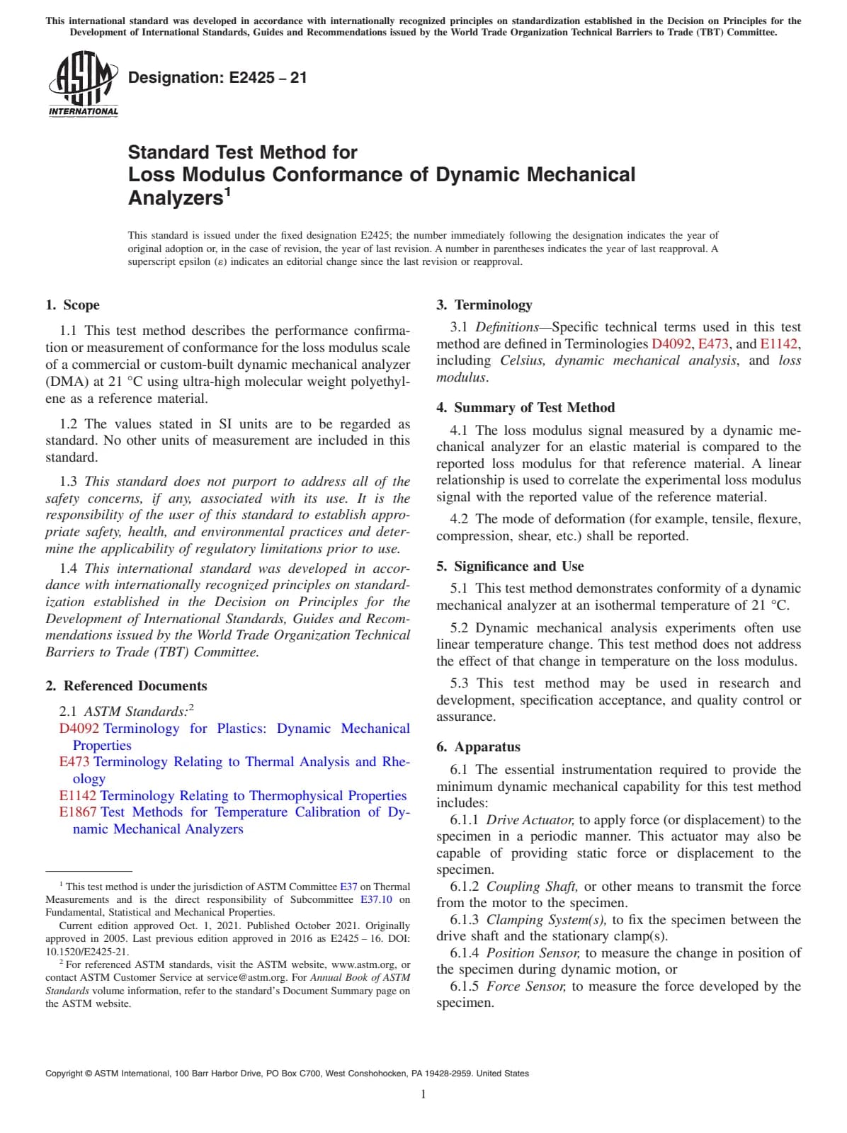 Первая страница стандарта ASTM E2425-21