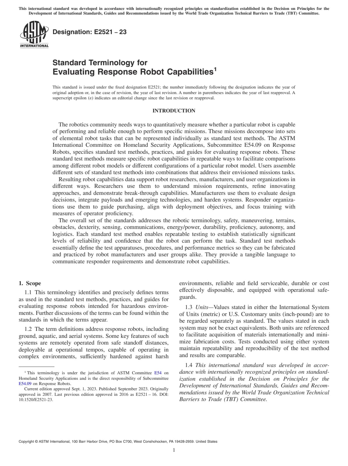 Первая страница стандарта ASTM E2521-23