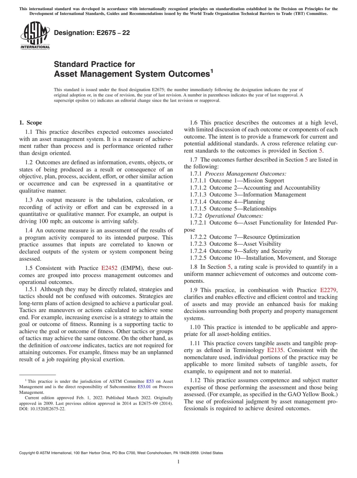 Первая страница стандарта ASTM E2675-22