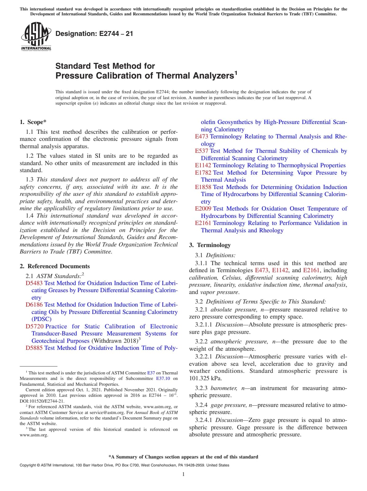 Первая страница стандарта ASTM E2744-21