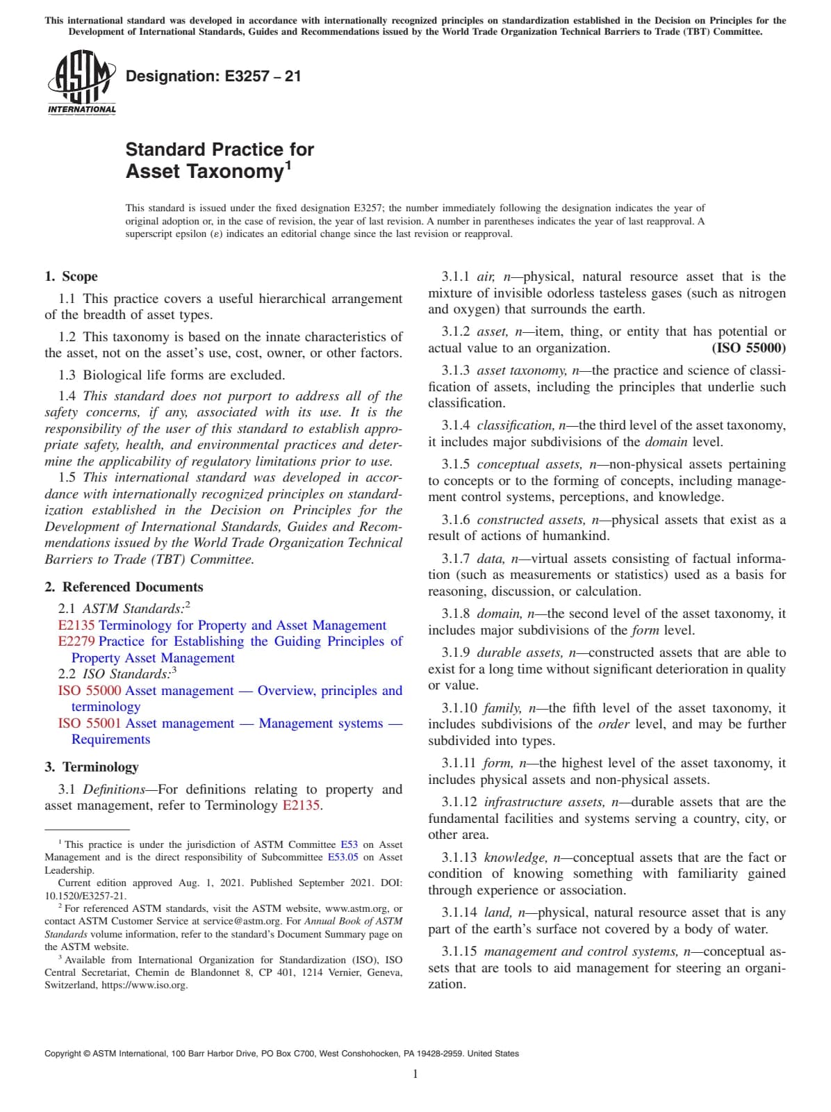 Первая страница стандарта ASTM E3257-21