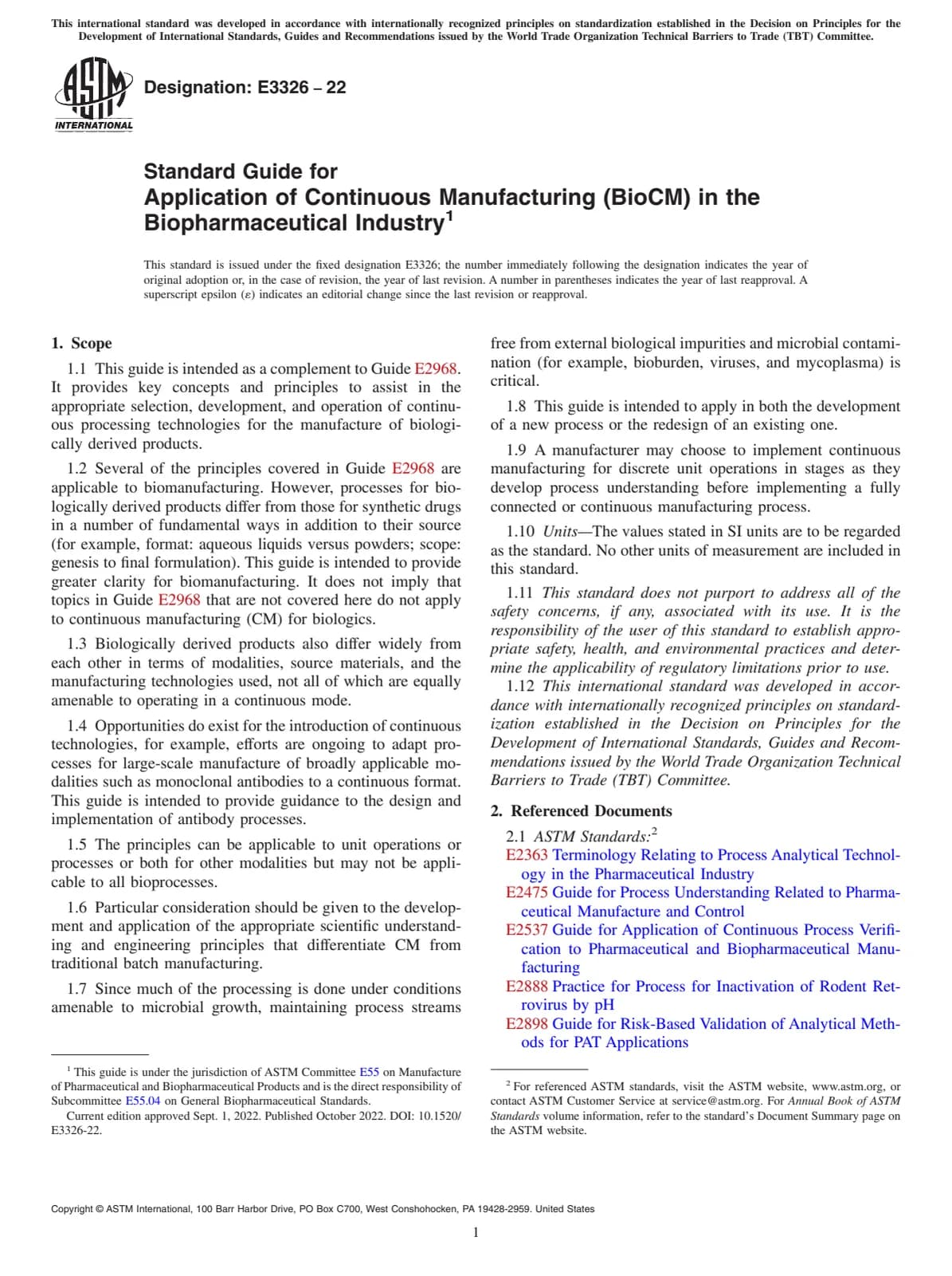 Первая страница стандарта ASTM E3326-22