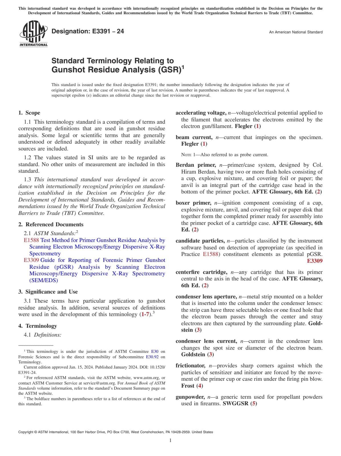Первая страница стандарта ASTM E3391-24
