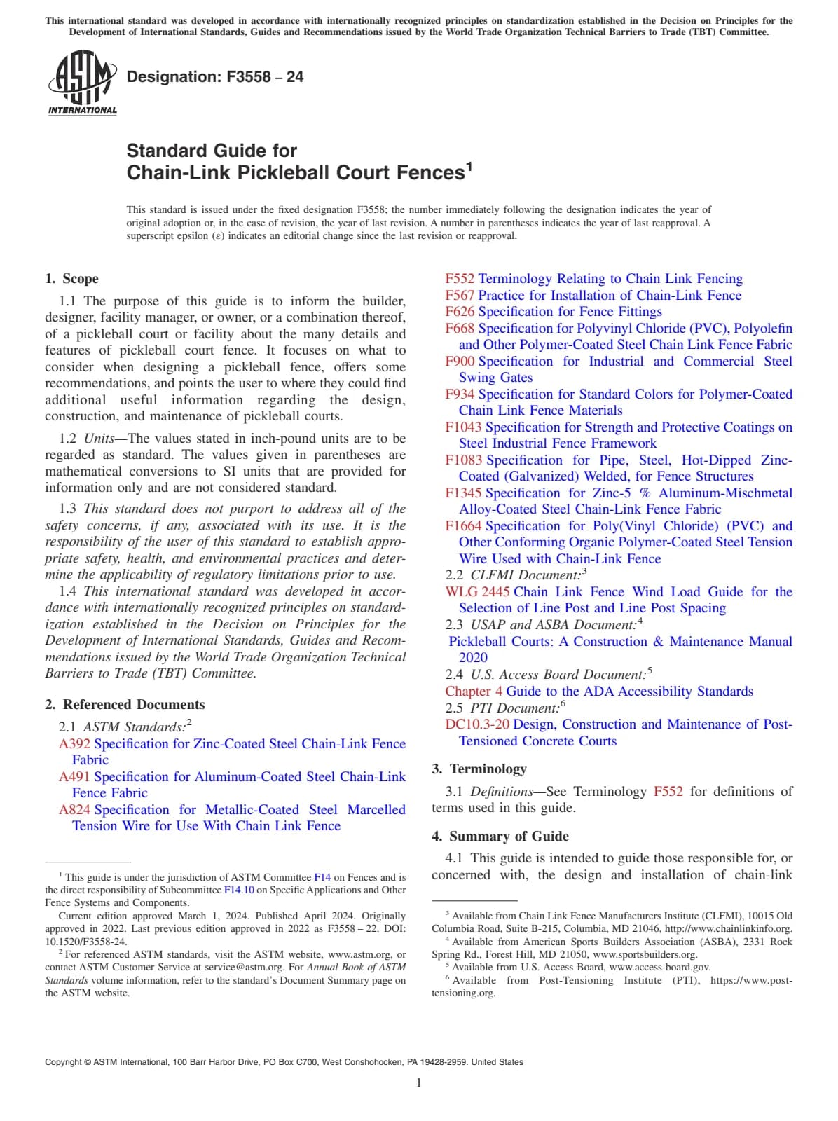 Первая страница стандарта ASTM F3558-24