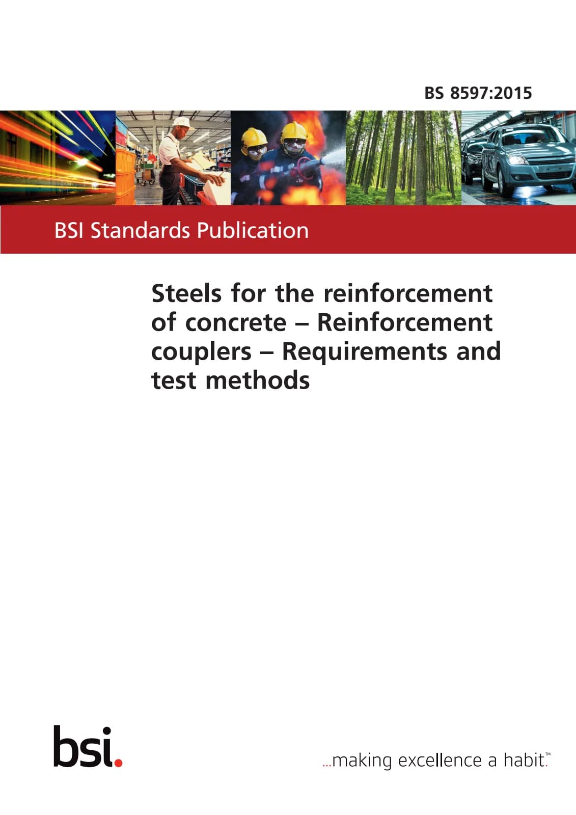 Первая страница стандарта BS 8597:2015