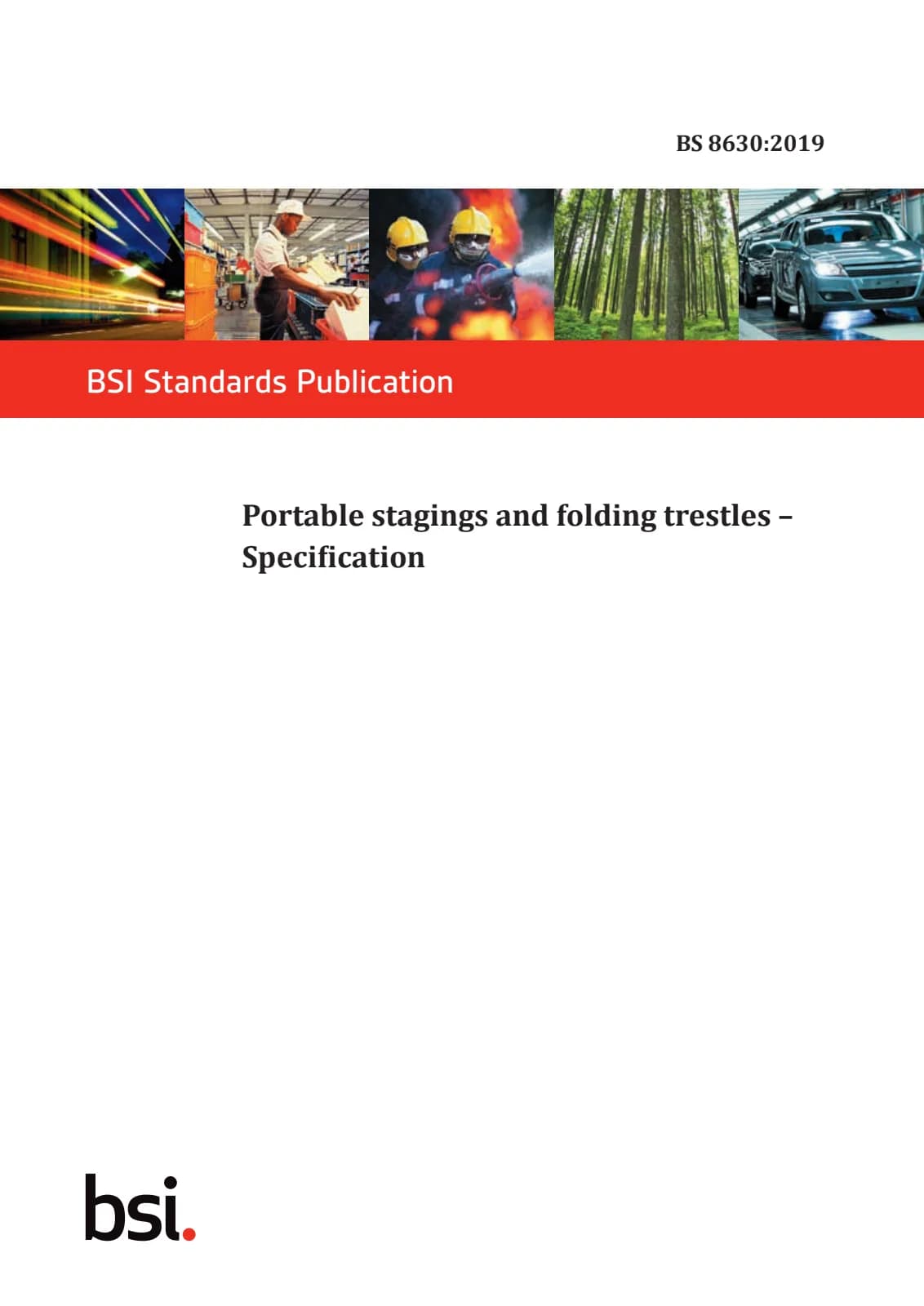 Первая страница стандарта BS 8630:2019