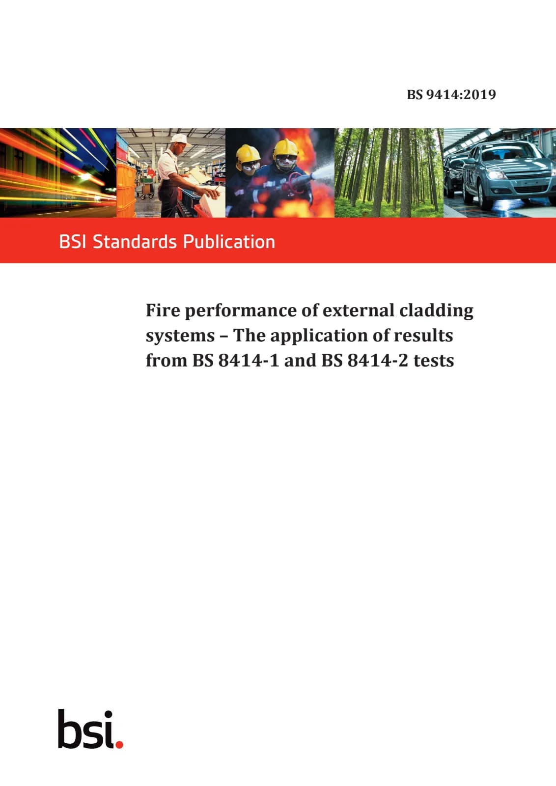 Первая страница стандарта BS 9414:2019