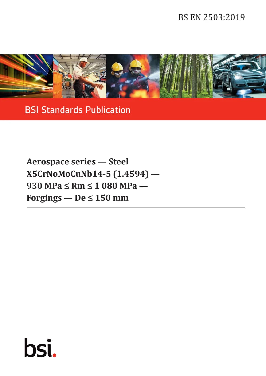 Первая страница стандарта BS EN 2503:2019