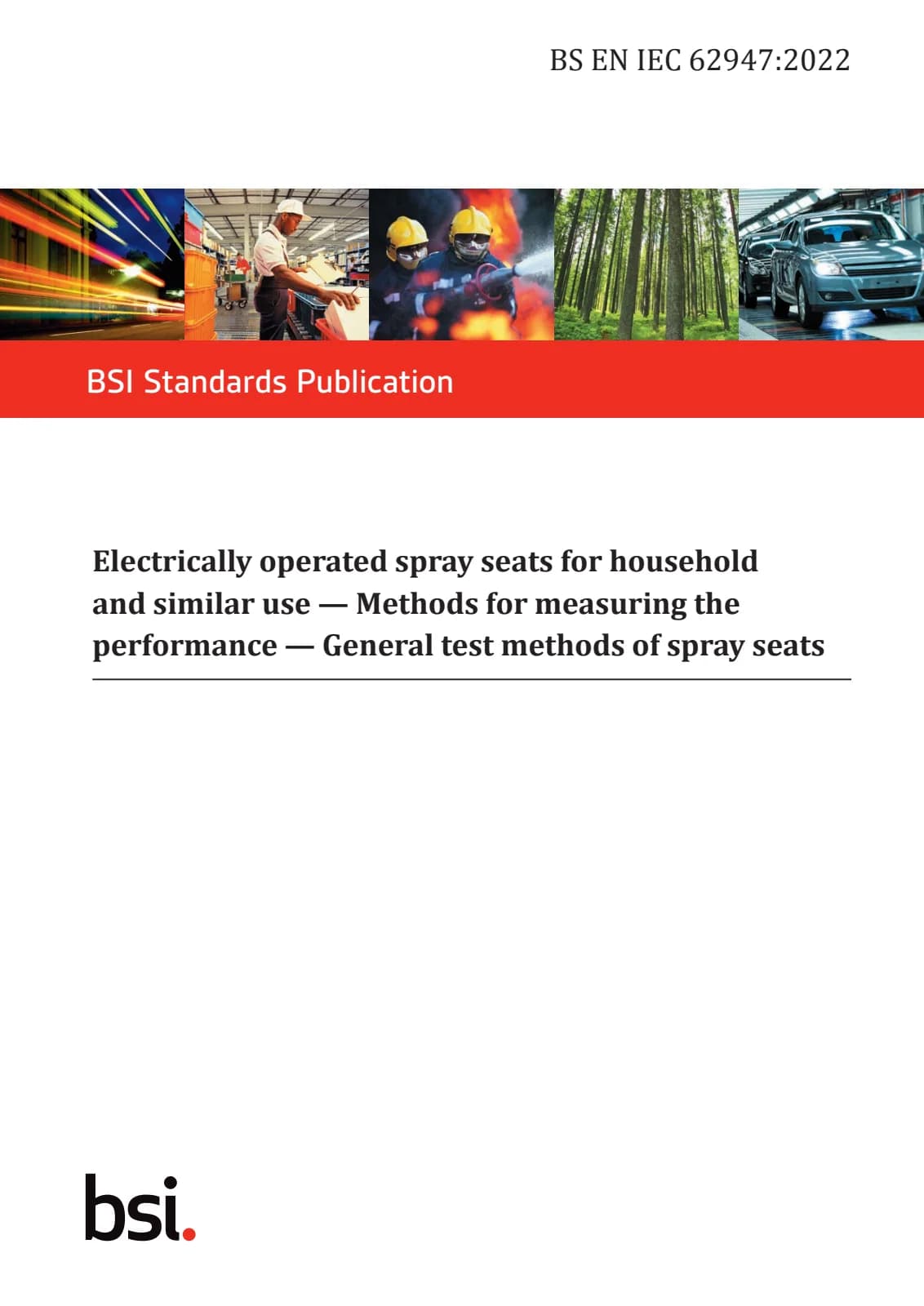 Первая страница стандарта BS EN IEC 62947:2022