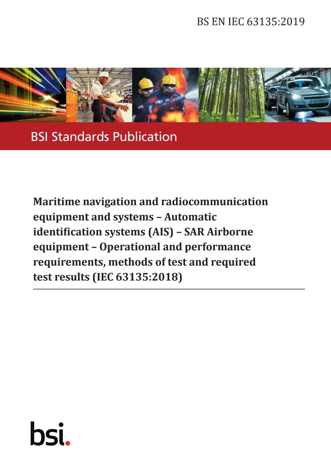 Первая страница стандарта BS EN IEC 63135:2019