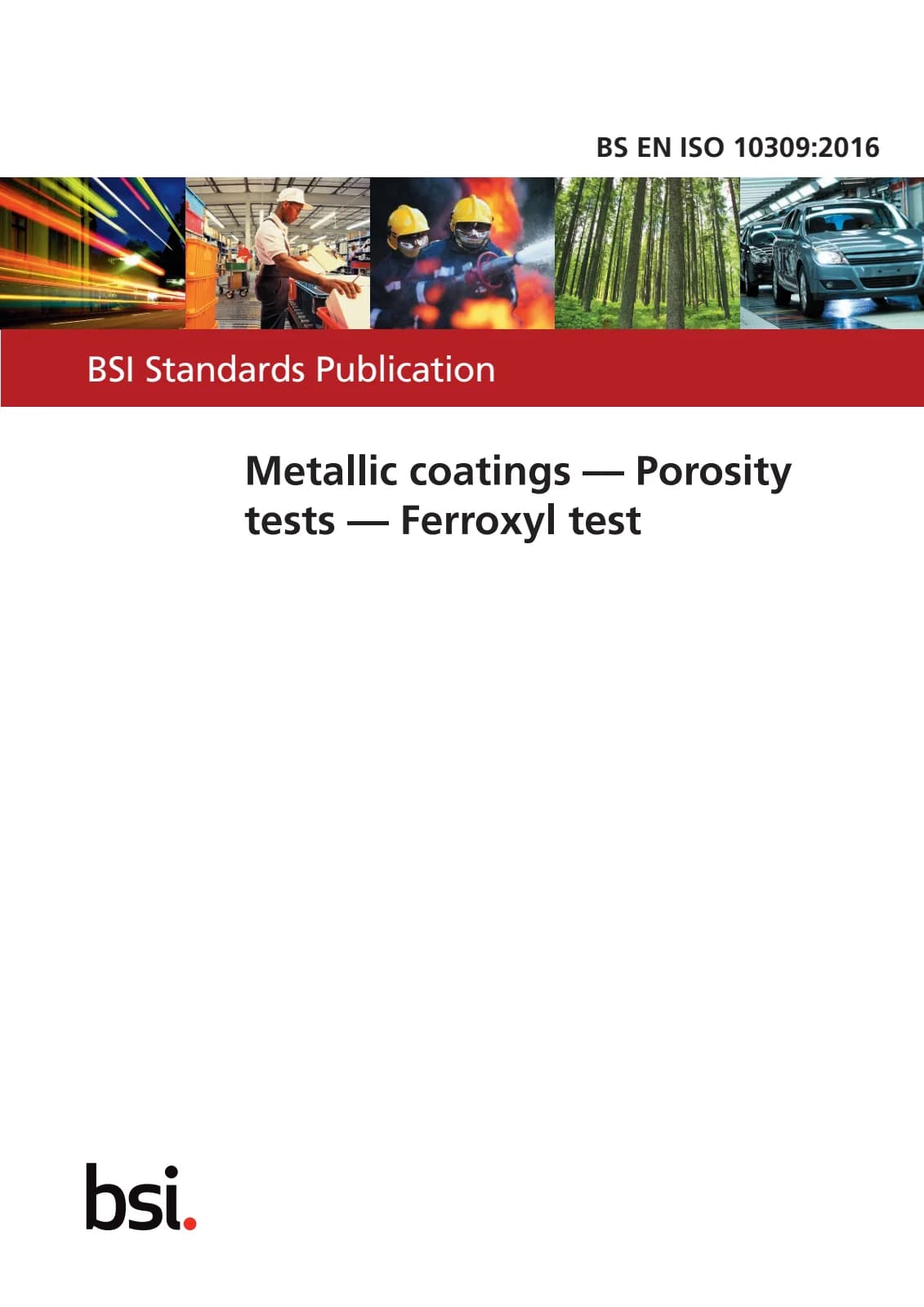 Первая страница стандарта BS EN ISO 10309:2016