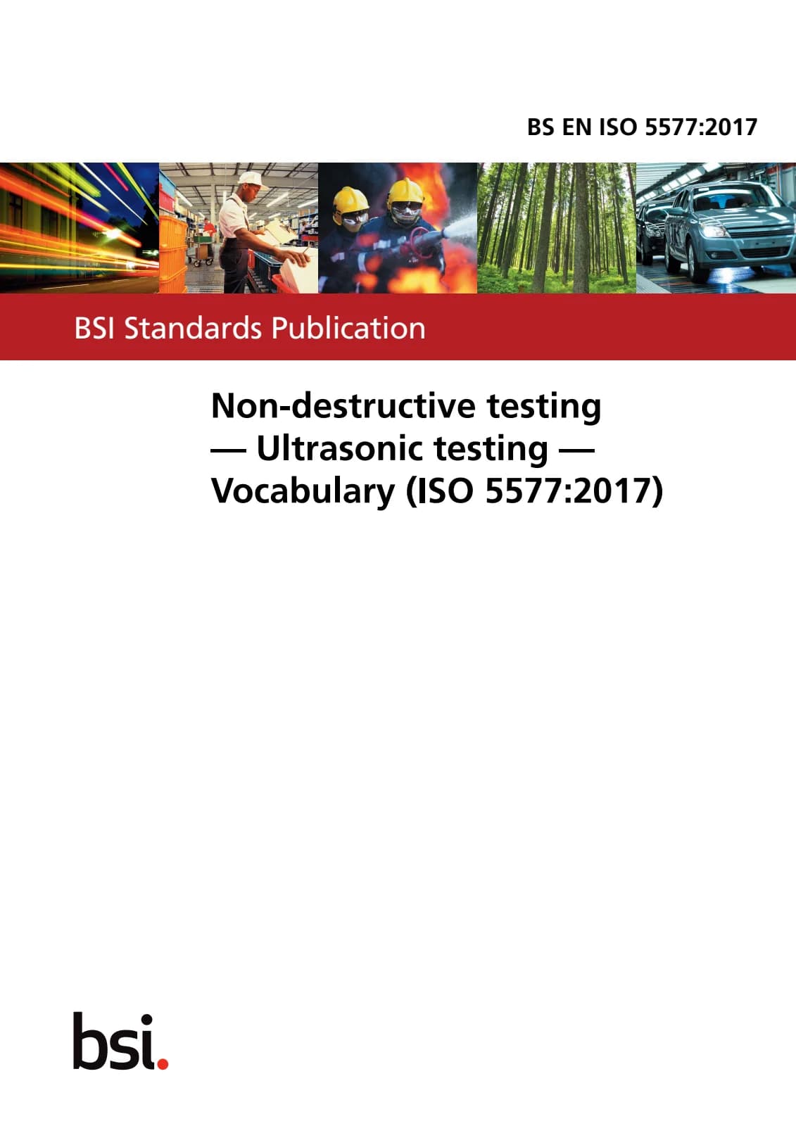 Первая страница стандарта BS EN ISO 5577:2017