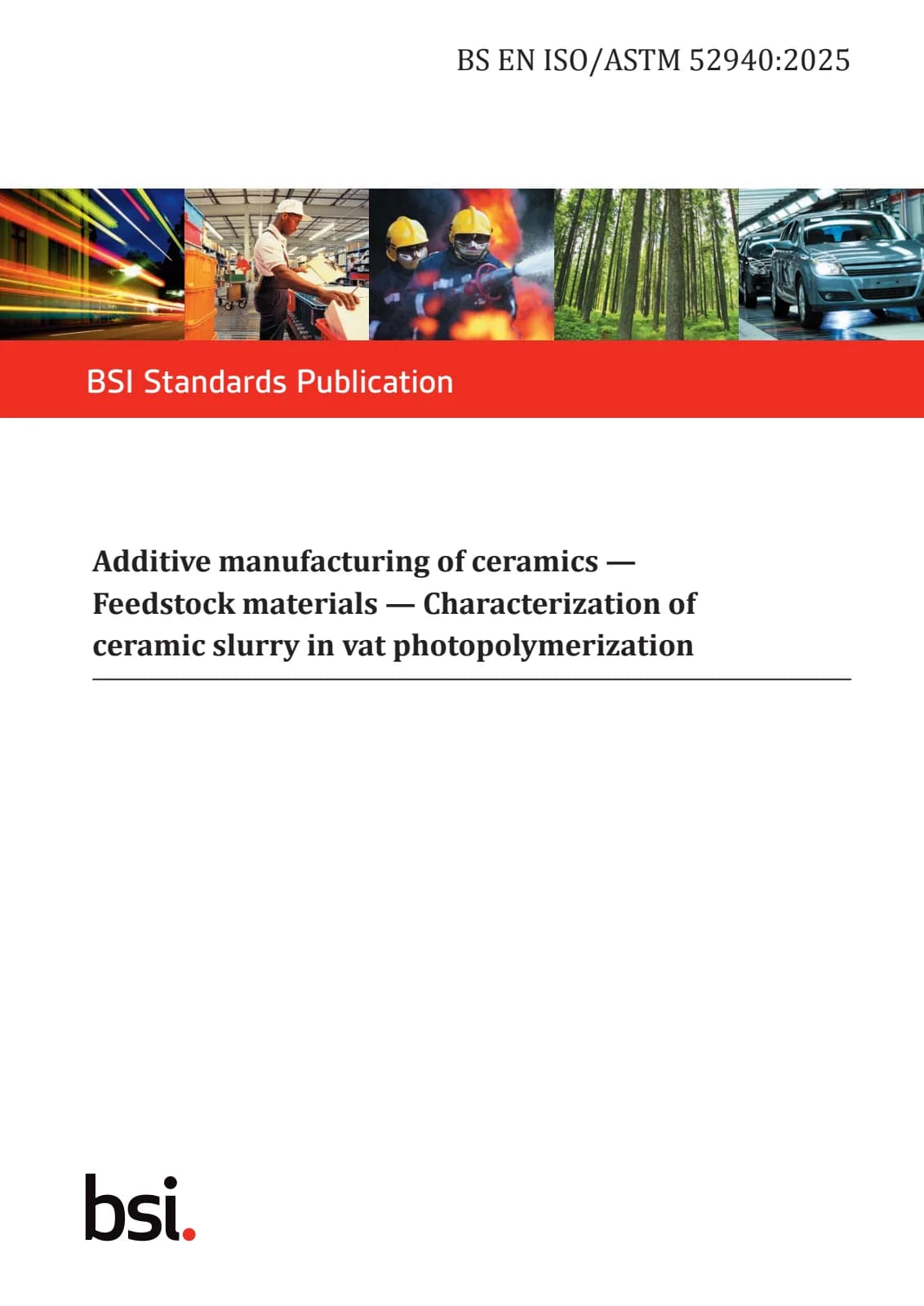 Первая страница стандарта BS EN ISO/ASTM 52940:2025