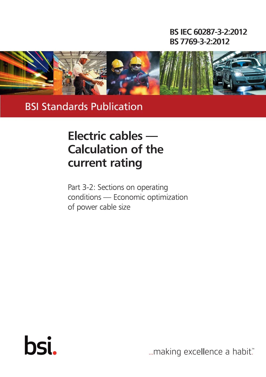 Первая страница стандарта BS IEC 60287-3-2:2012