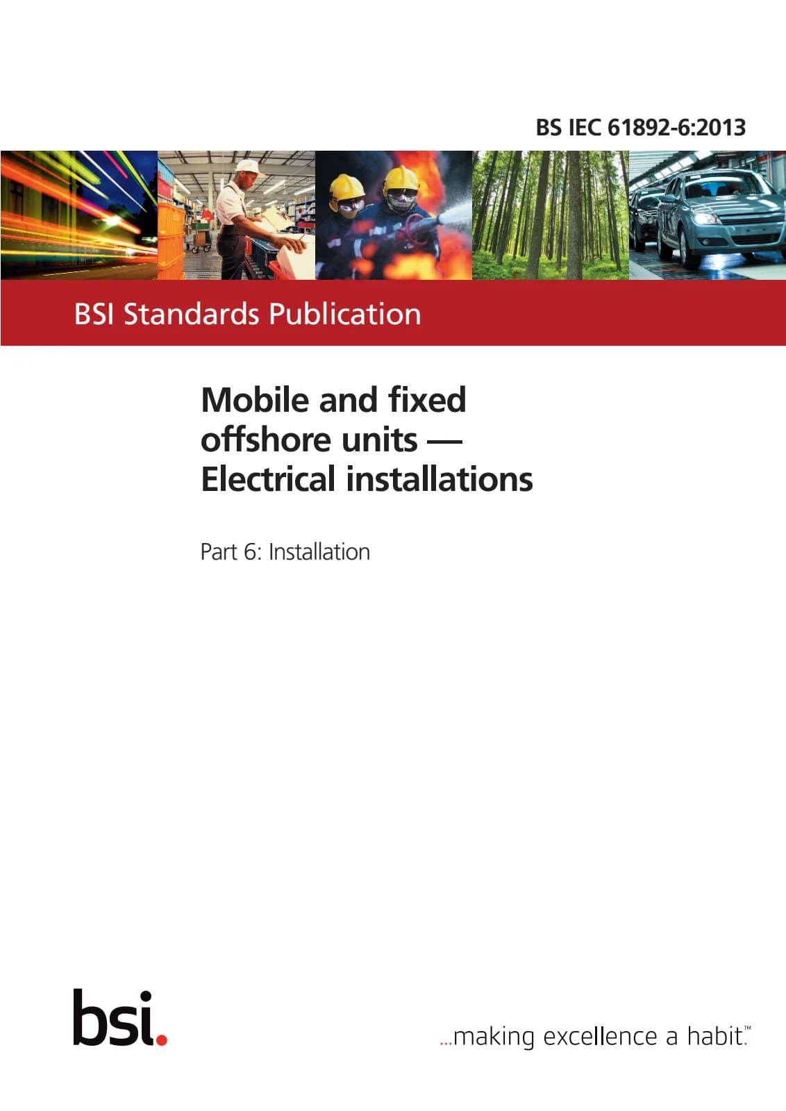Первая страница стандарта BS IEC 61892-6:2013
