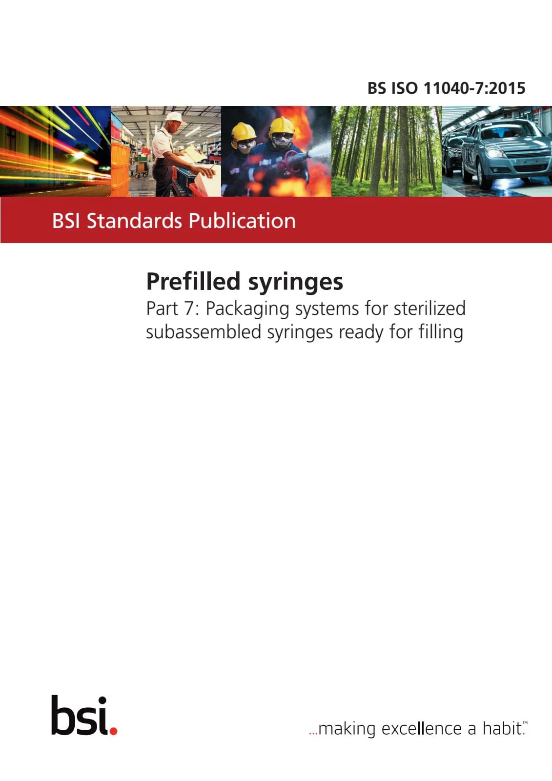 Первая страница стандарта BS ISO 11040-7:2015