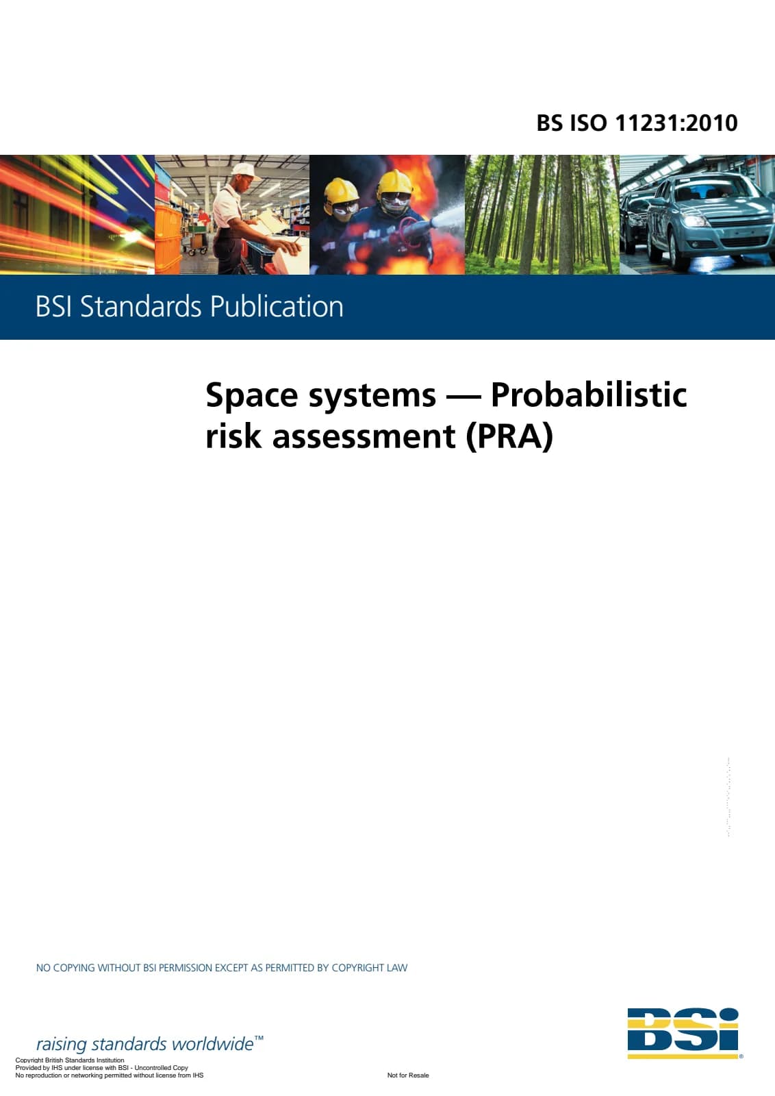 Первая страница стандарта BS ISO 11231:2010