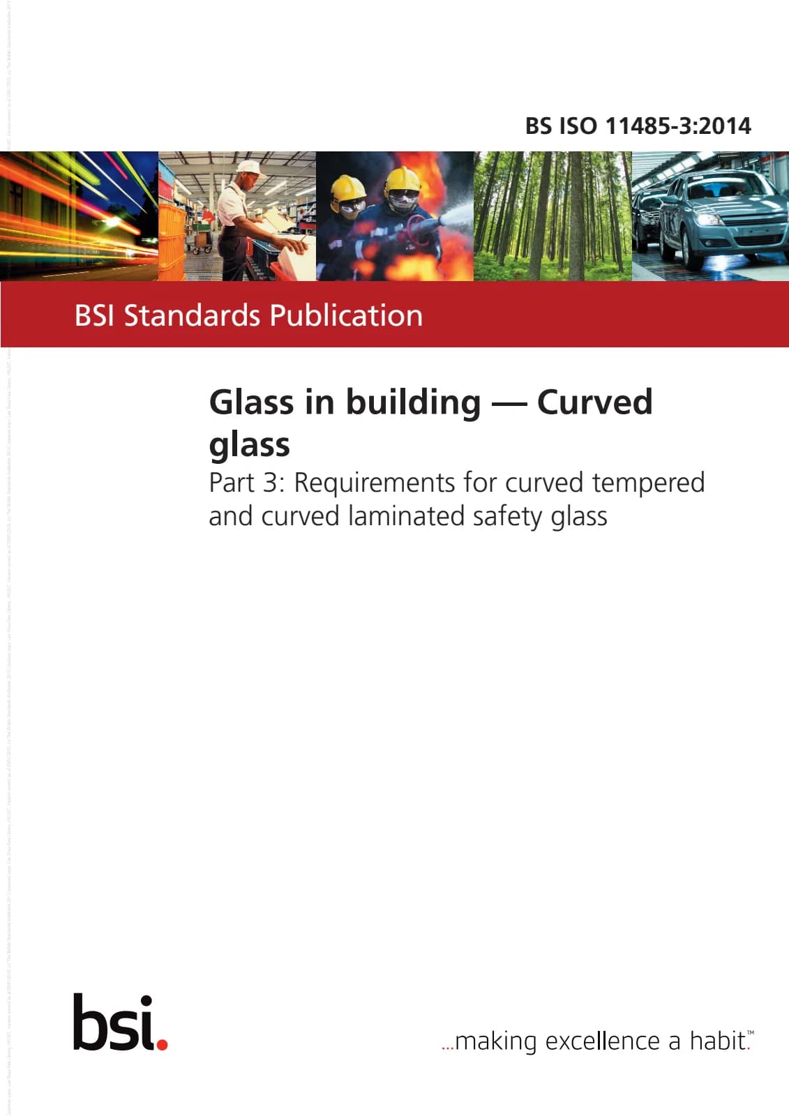 Первая страница стандарта BS ISO 11485-3:2014