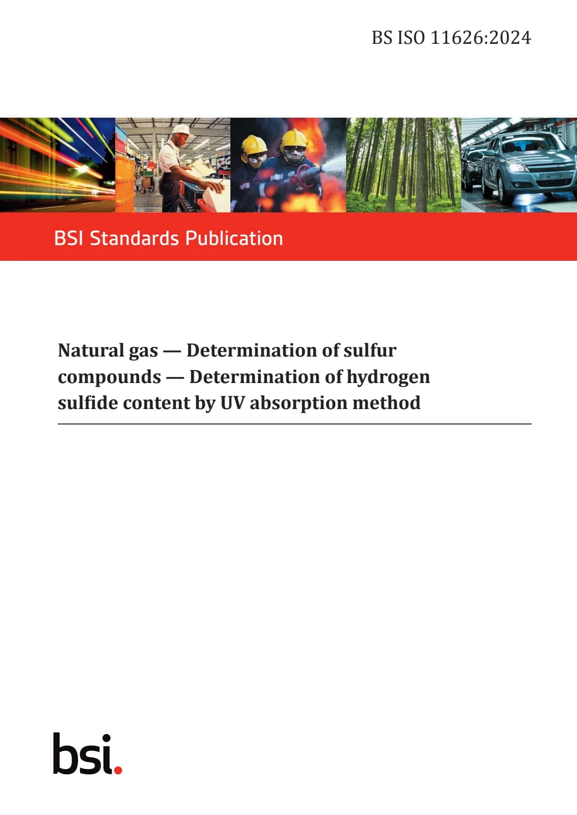 Первая страница стандарта BS ISO 11626:2024