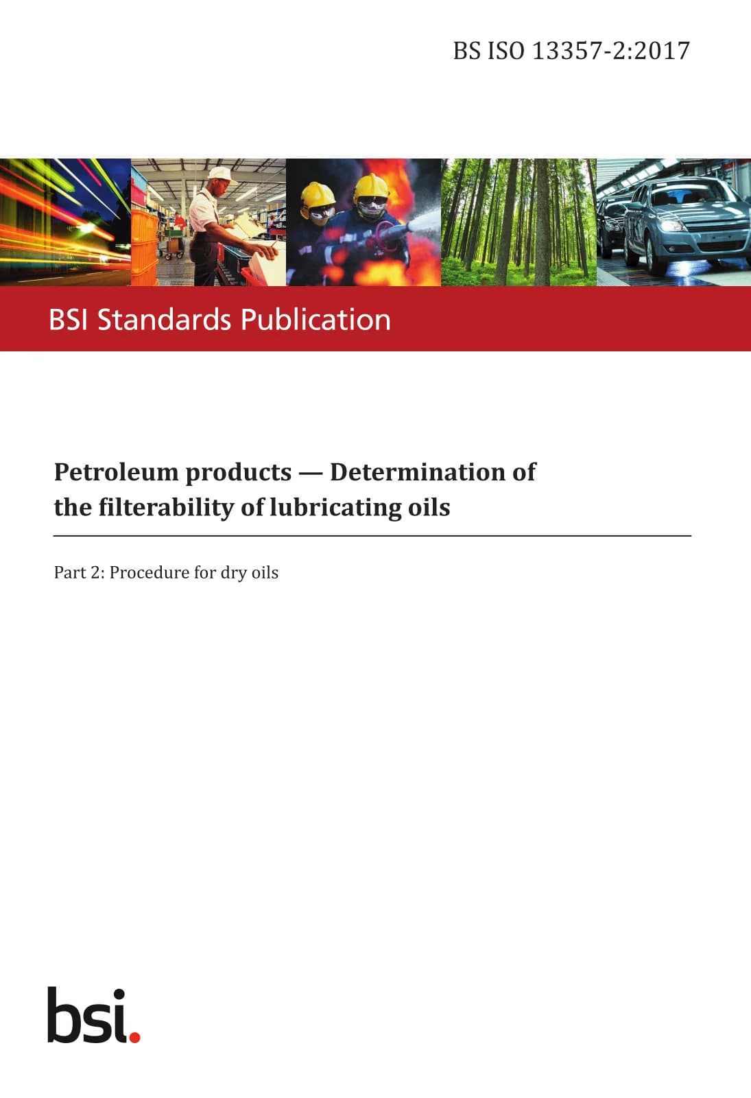 Первая страница стандарта BS ISO 13357-2:2017