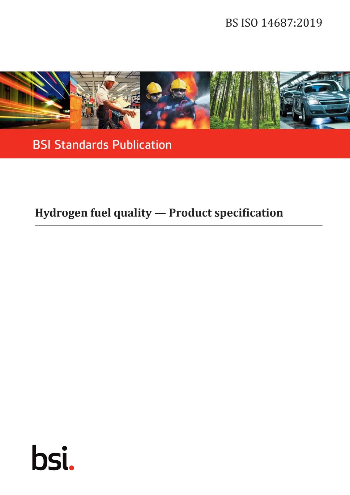 Первая страница стандарта BS ISO 14687:2019