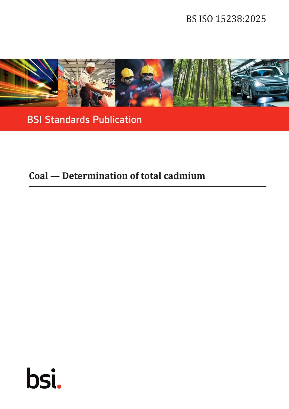 Первая страница стандарта BS ISO 15238:2025