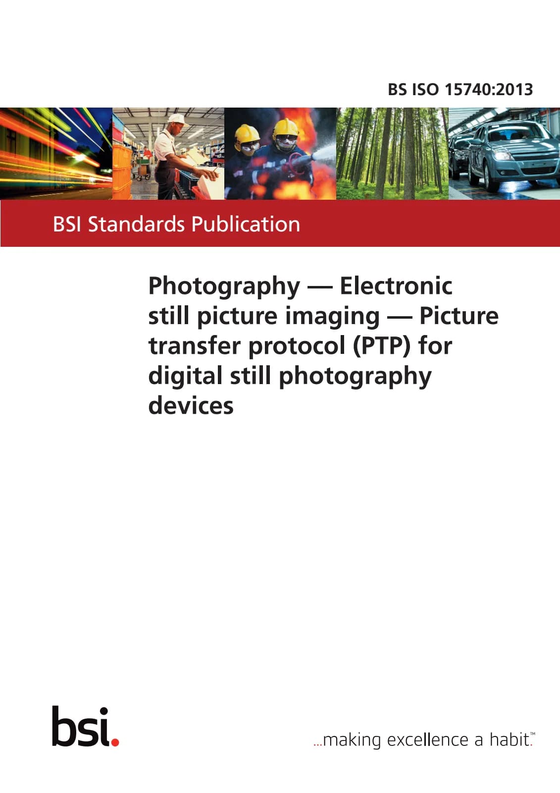 Первая страница стандарта BS ISO 15740:2013
