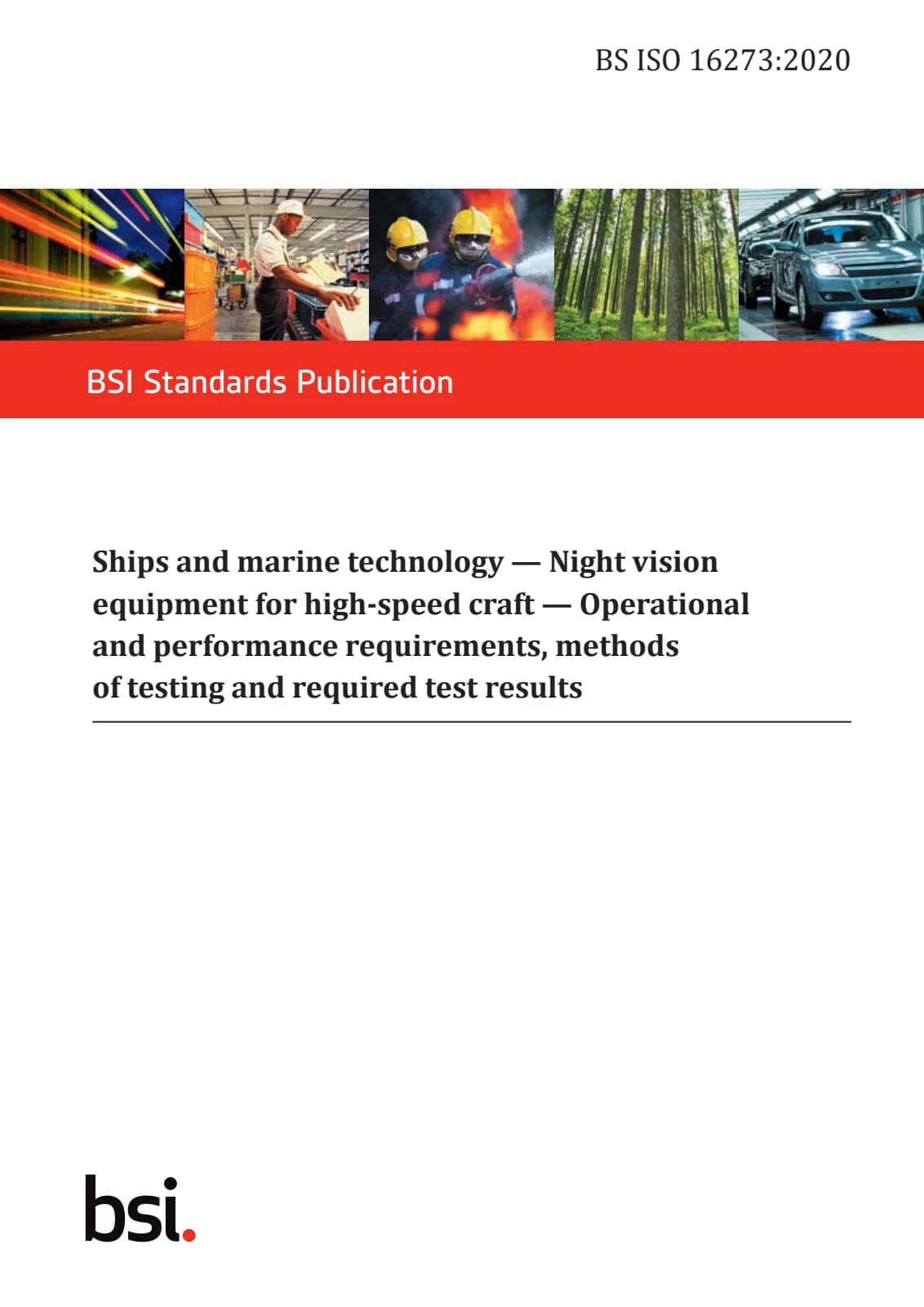 Первая страница стандарта BS ISO 16273:2020