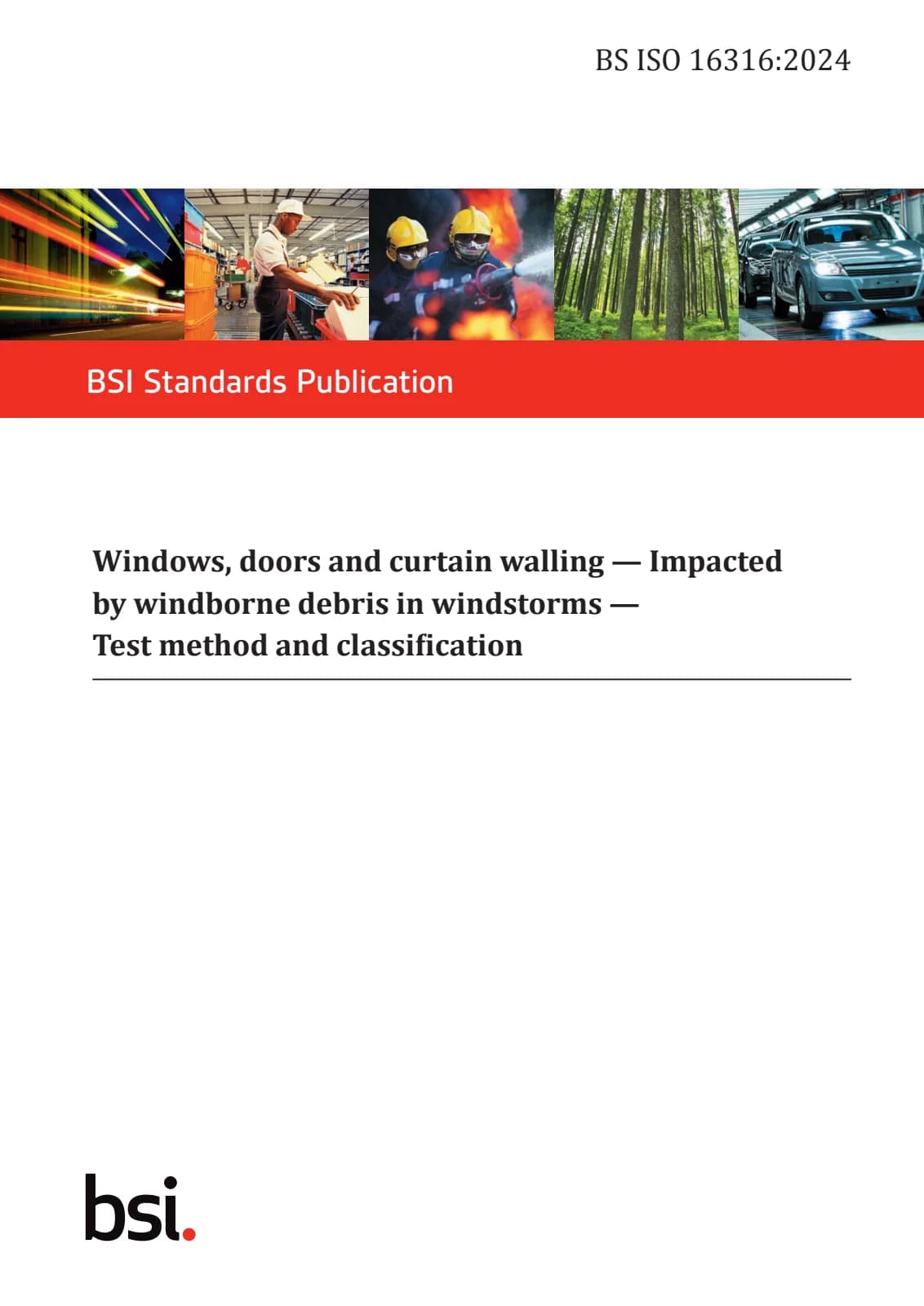 Первая страница стандарта BS ISO 16316:2024