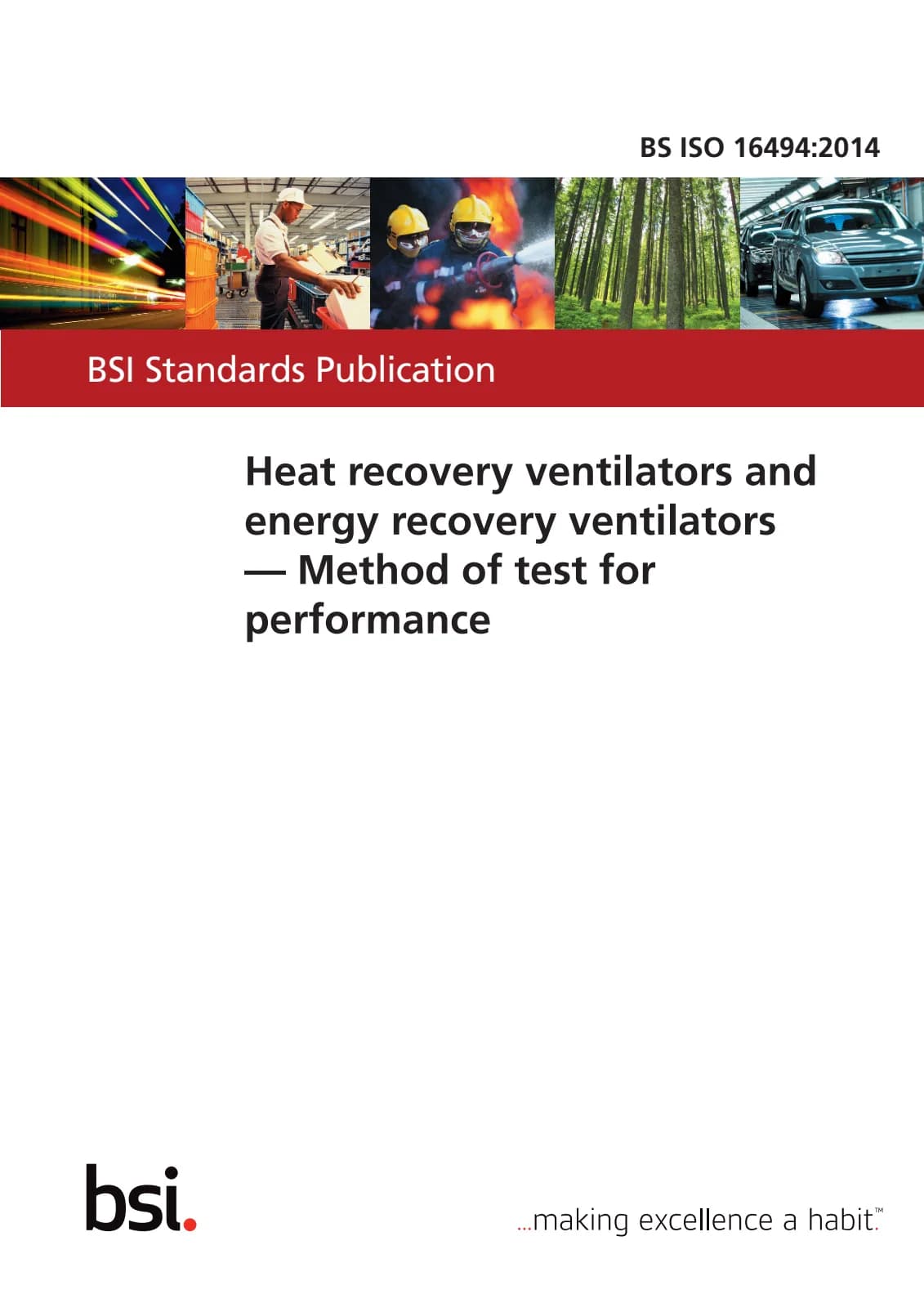 Первая страница стандарта BS ISO 16494:2014