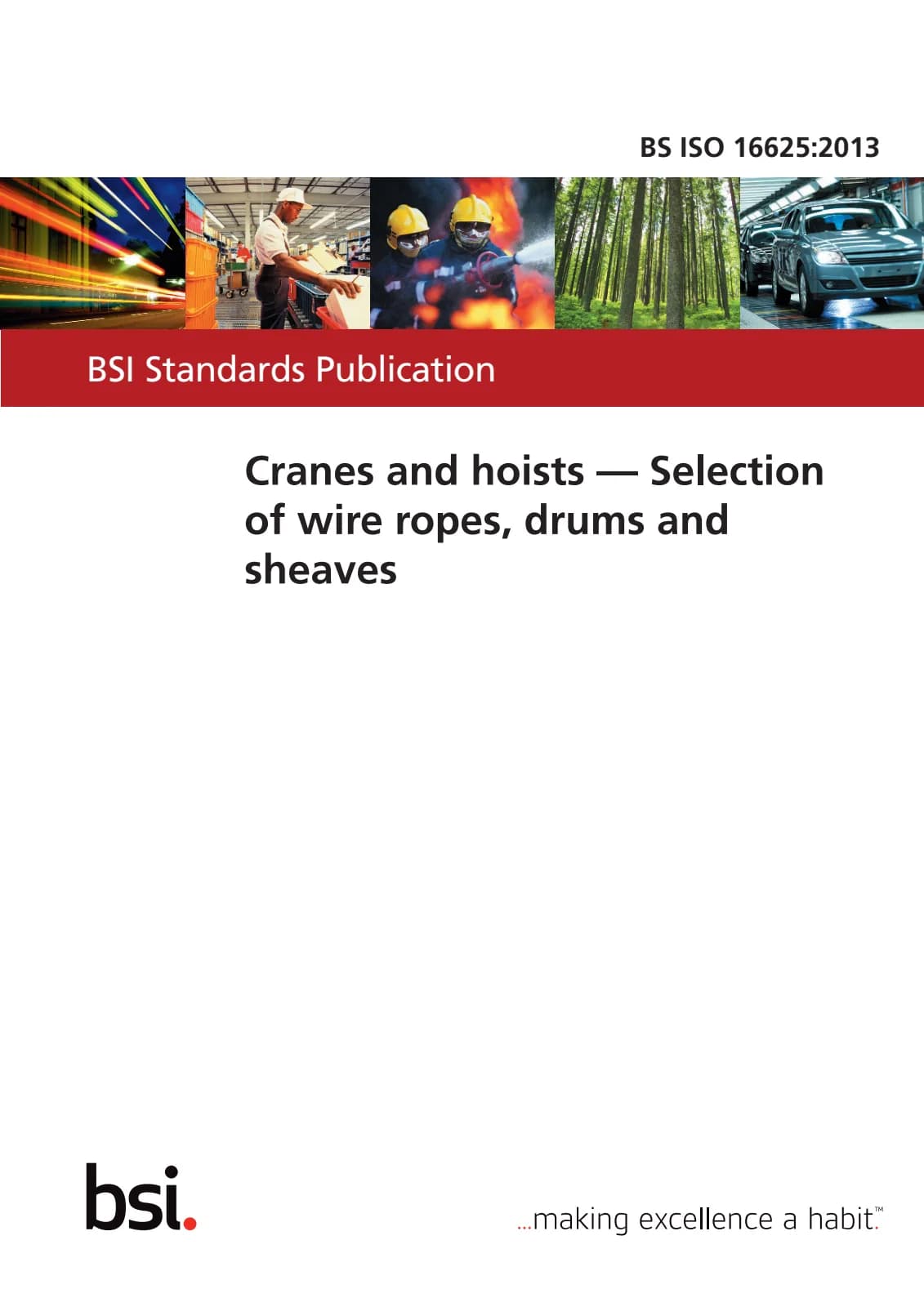 Первая страница стандарта BS ISO 16625:2013