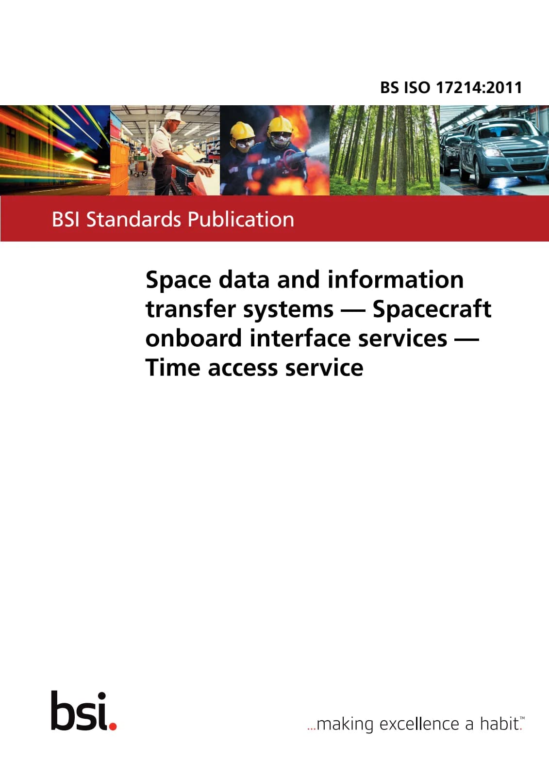 Первая страница стандарта BS ISO 17214:2011