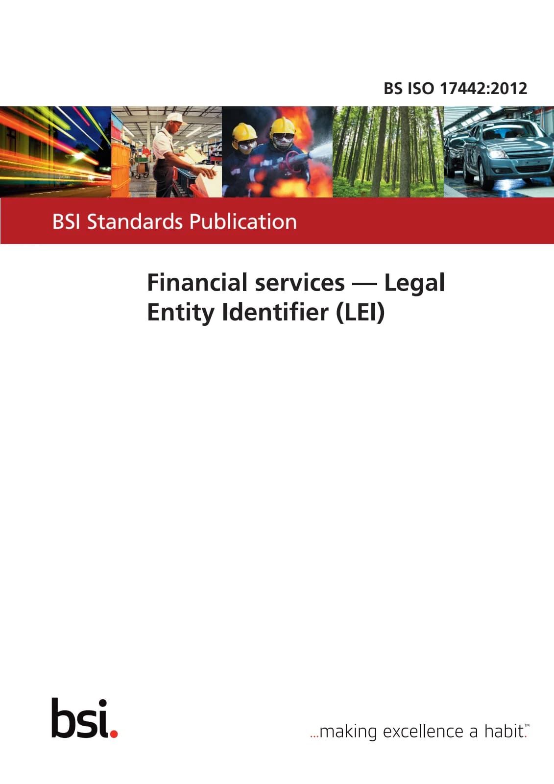 Первая страница стандарта BS ISO 17442:2012