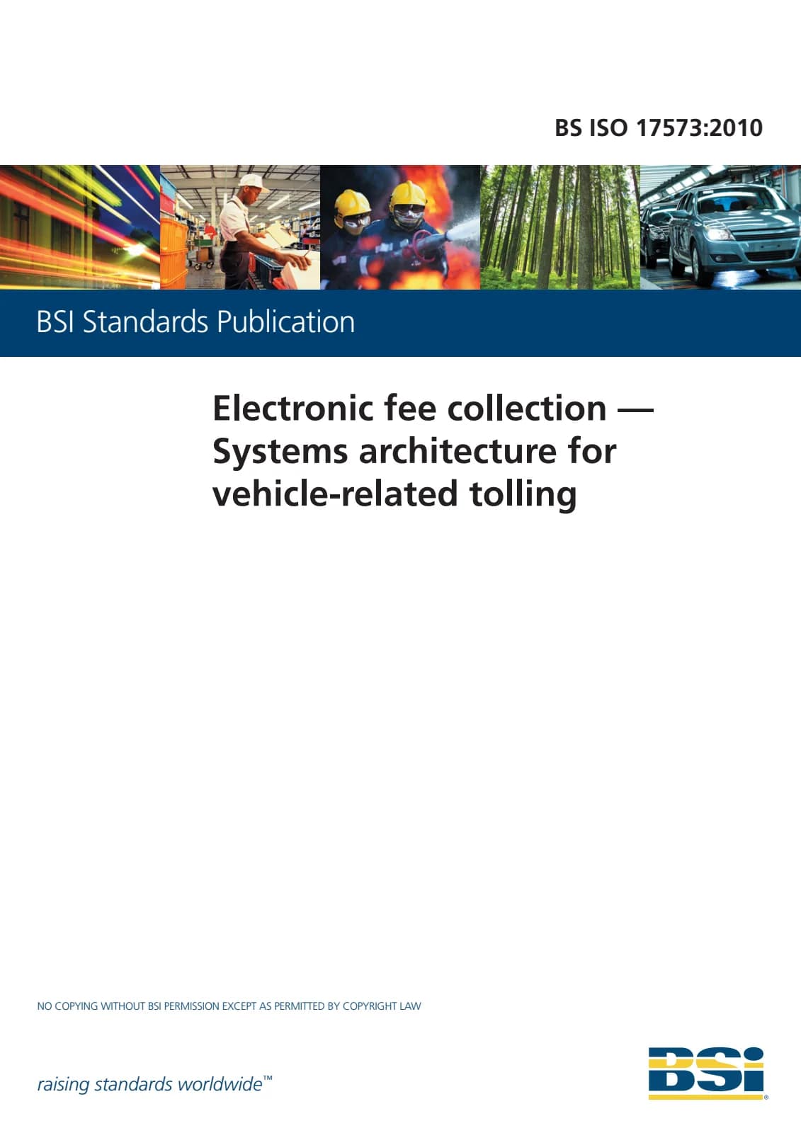 Первая страница стандарта BS ISO 17573:2010
