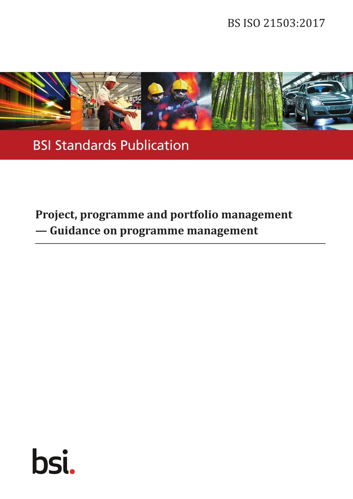 Первая страница стандарта BS ISO 21503:2017
