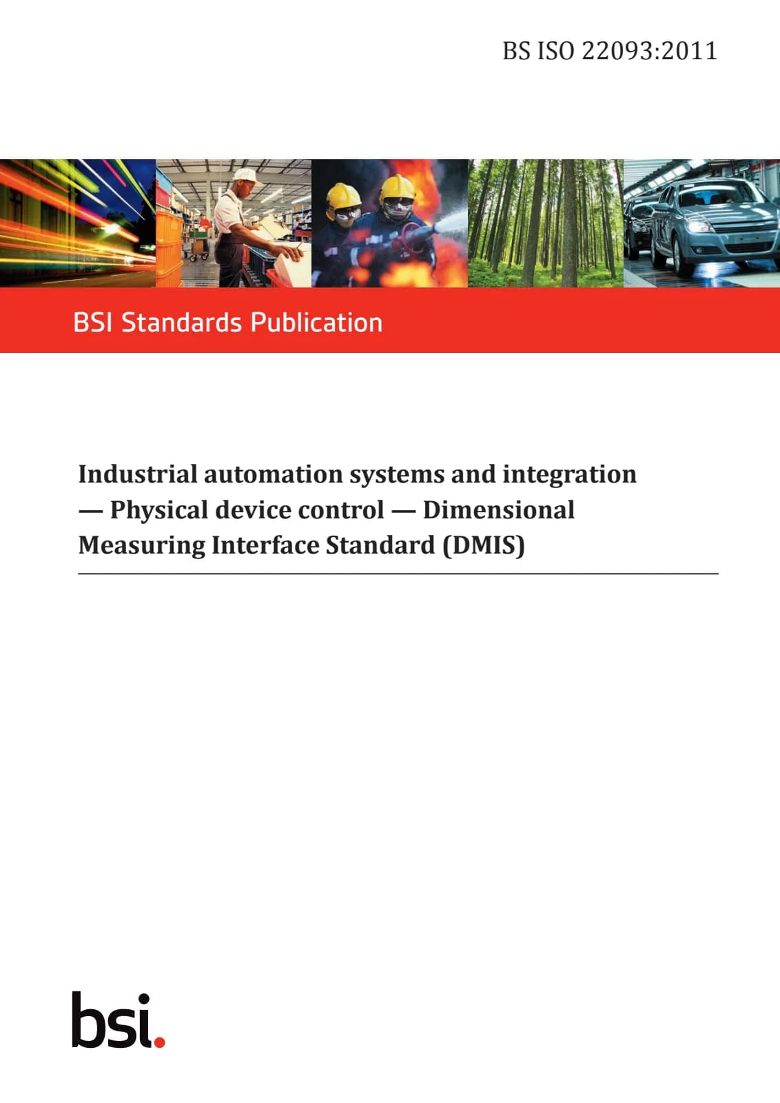 Первая страница стандарта BS ISO 22093:2011