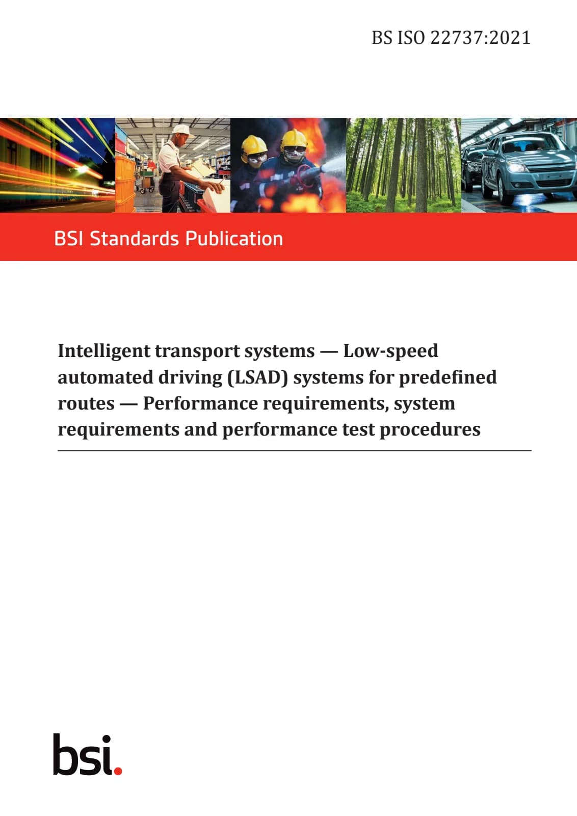 Первая страница стандарта BS ISO 22737:2021