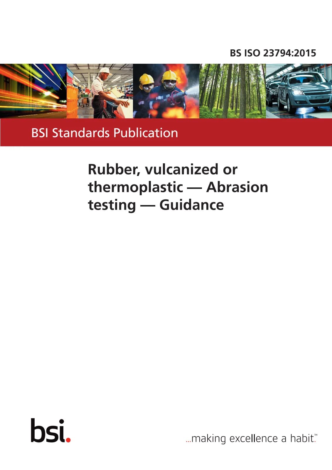 Первая страница стандарта BS ISO 23794:2015