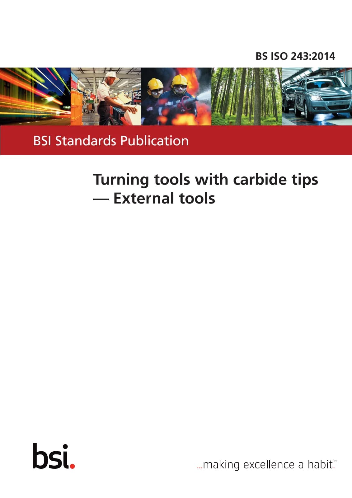 Первая страница стандарта BS ISO 243:2014