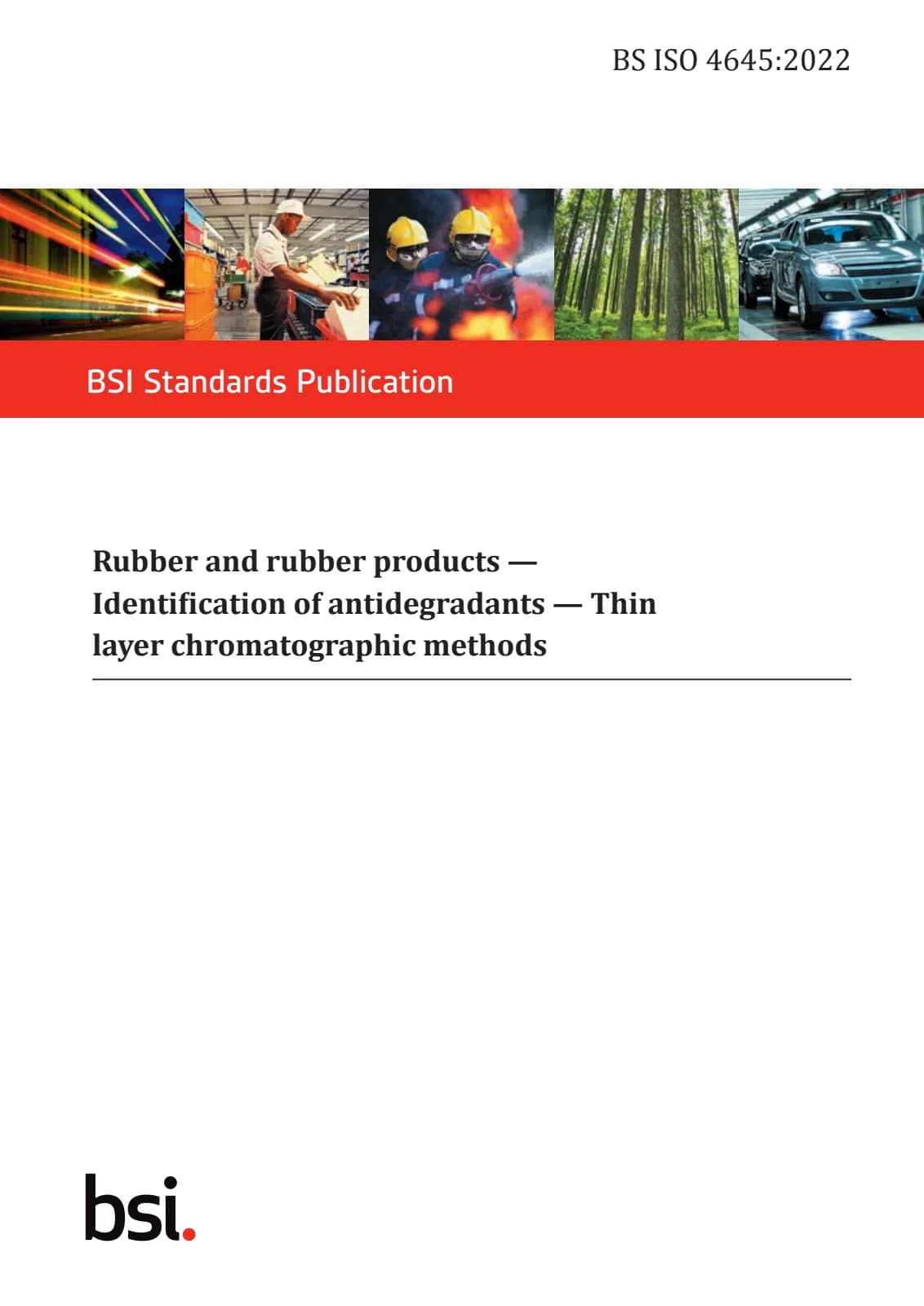 Первая страница стандарта BS ISO 4645:2022