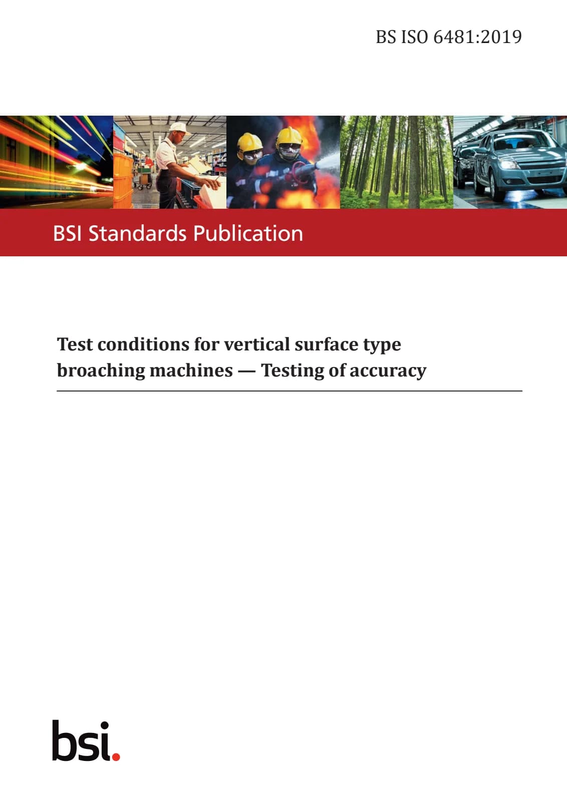 Первая страница стандарта BS ISO 6481:2019