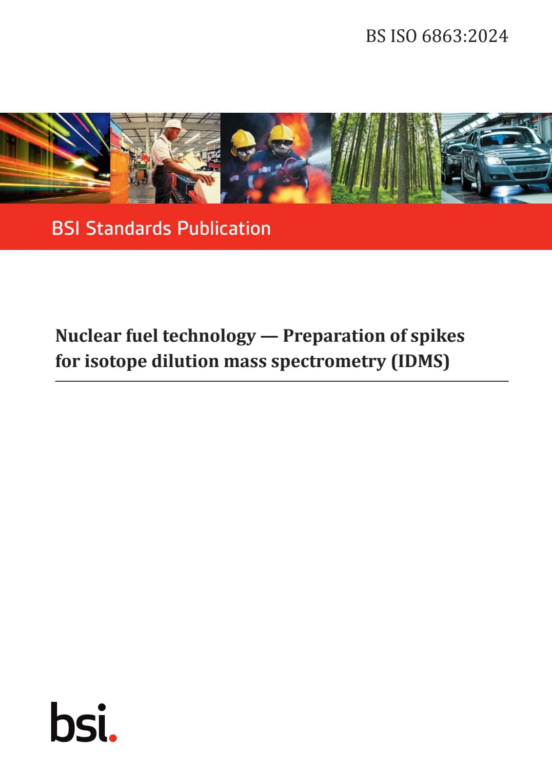 Первая страница стандарта BS ISO 6863:2024