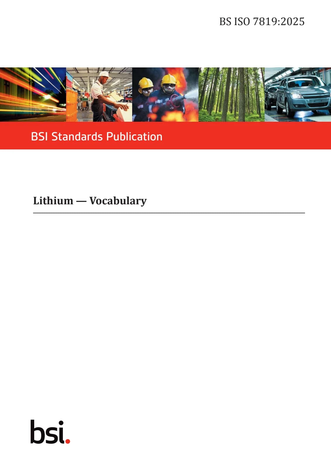 Первая страница стандарта BS ISO 7819:2025
