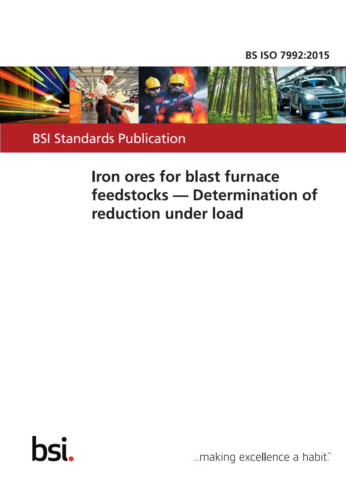 Первая страница стандарта BS ISO 7992:2015