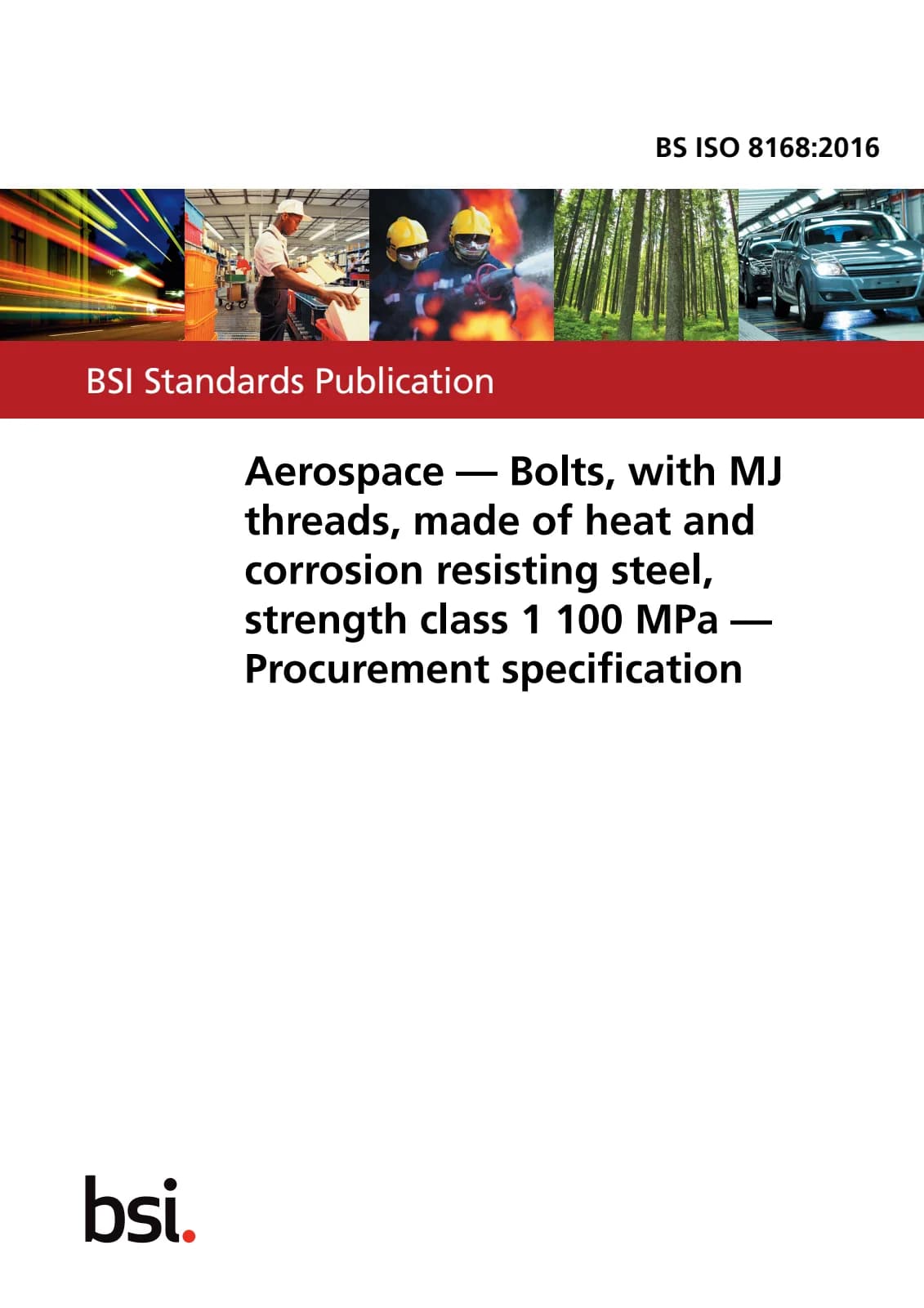Первая страница стандарта BS ISO 8168:2016