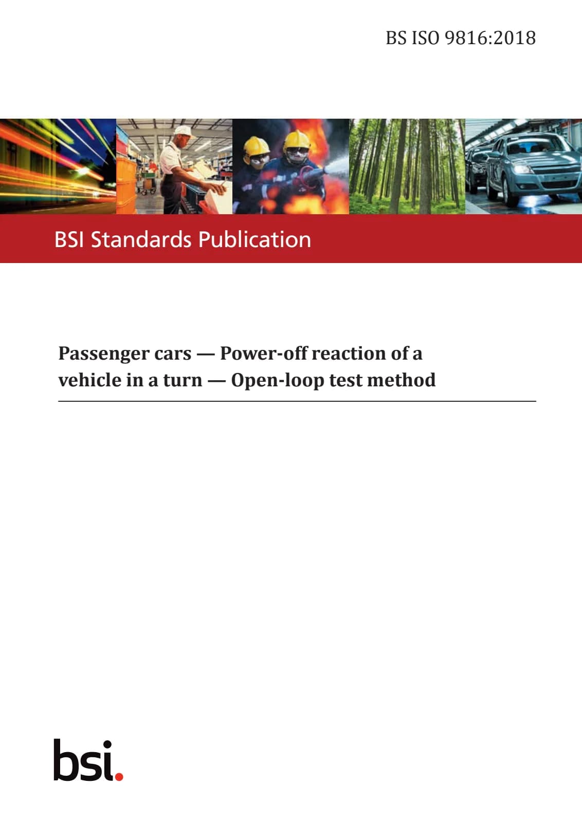 Первая страница стандарта BS ISO 9816:2018