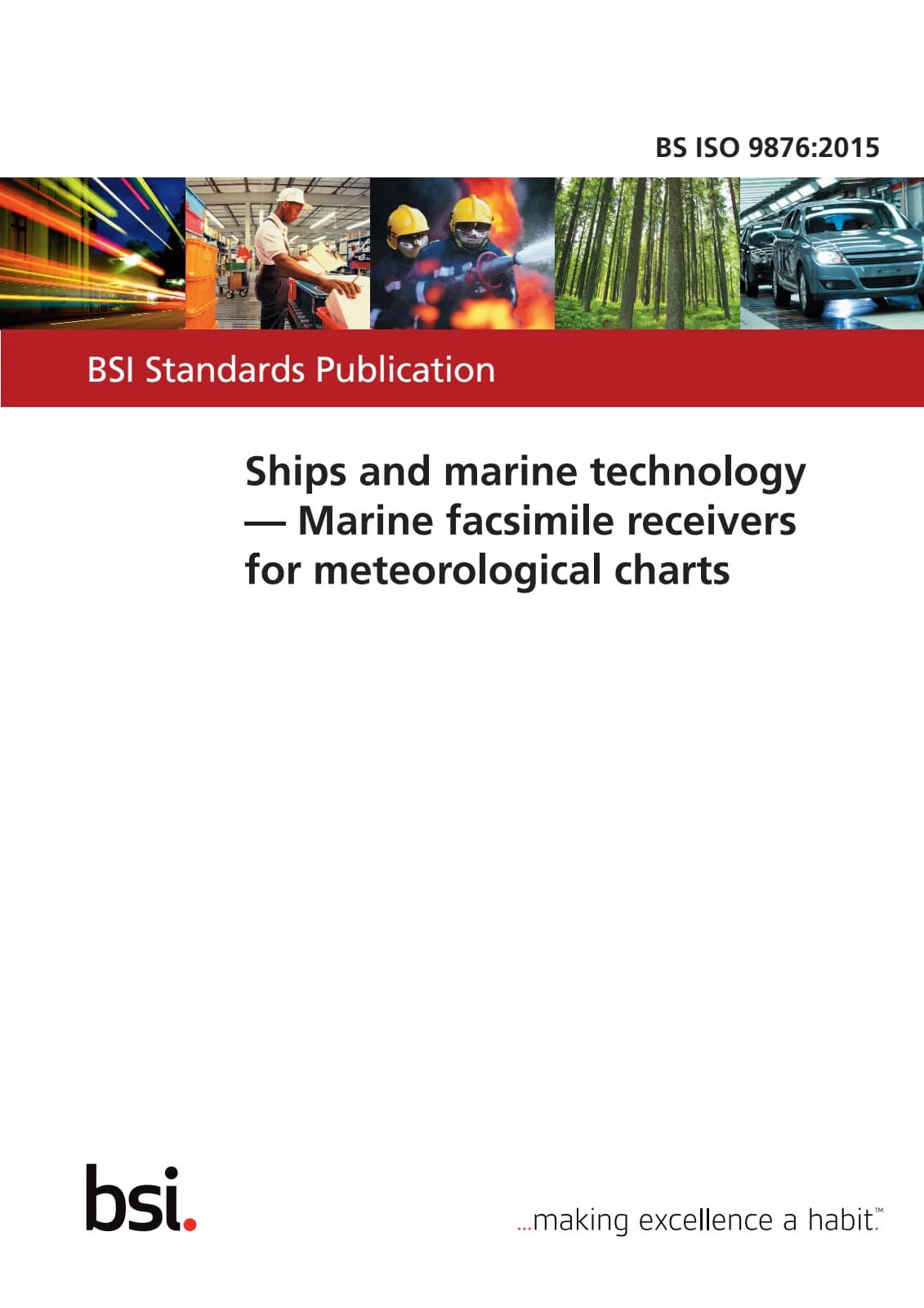Первая страница стандарта BS ISO 9876:2015