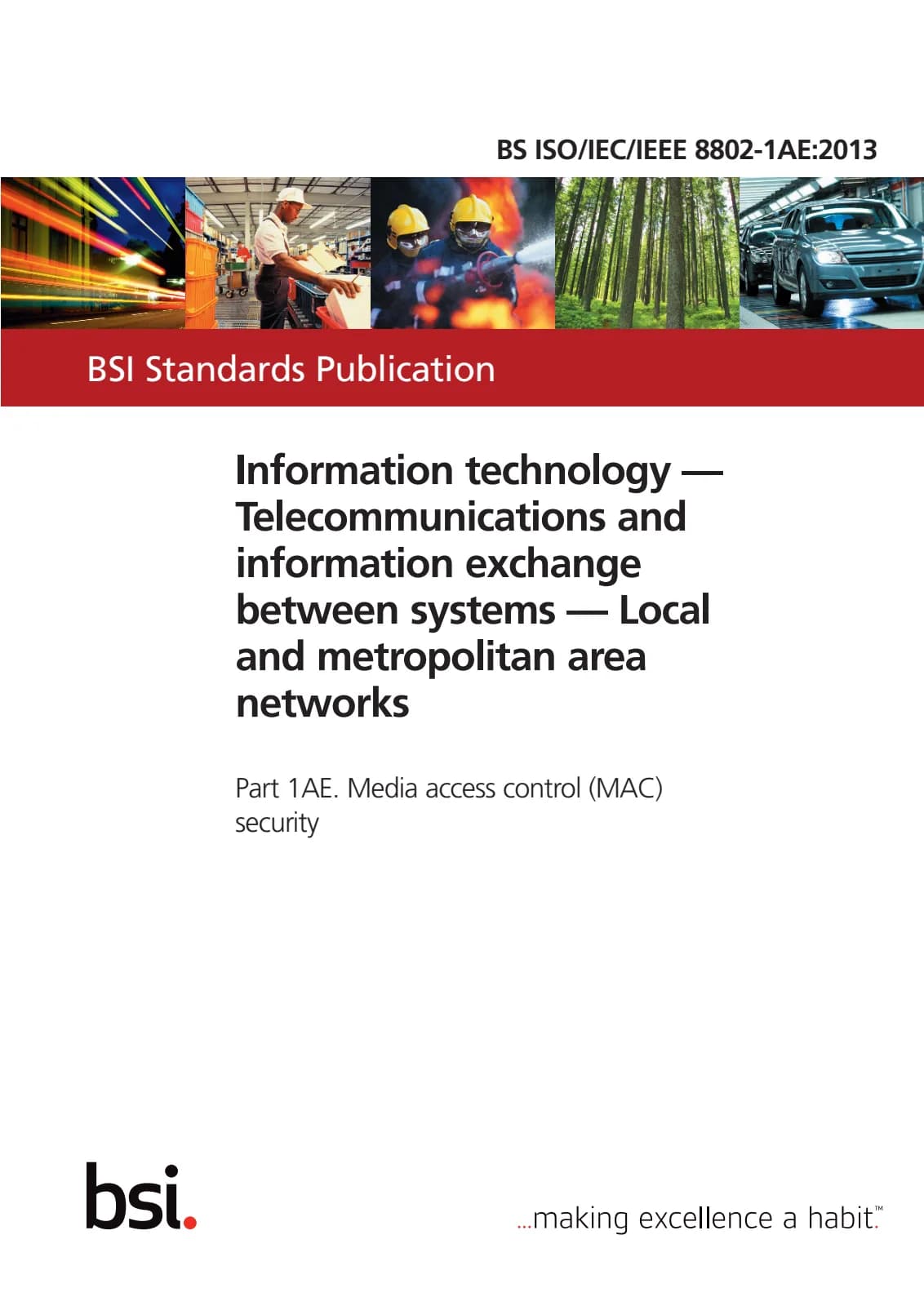 Первая страница стандарта BS ISO/IEC/IEEE 8802-1AE:2013